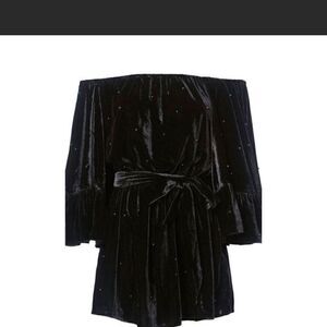 C/MEO COLLECTIVE black velvet pristine condition romper